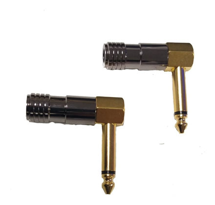 Imagen de Conectores Acodados  1/4  Mono Plug (x2)