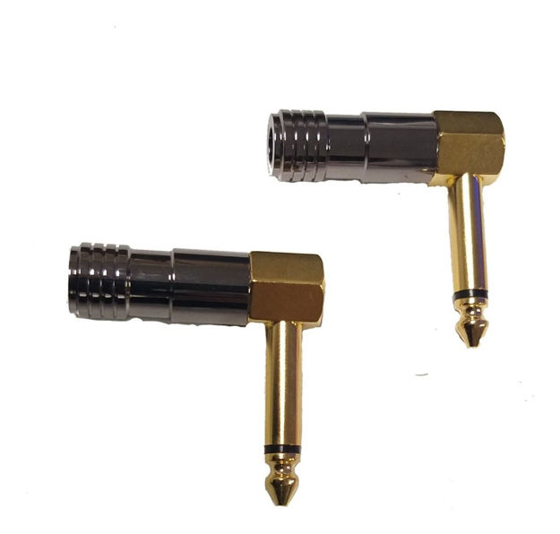 Imagen de Conectores Acodados  1/4  Mono Plug (x2)
