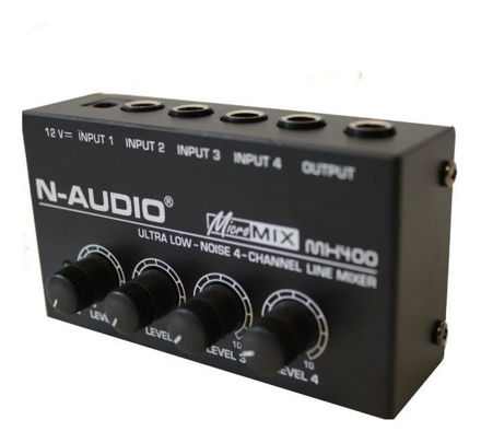 Imagen de Mixer Dj  Mx400 Mini De Linea 4 Canales Procesador