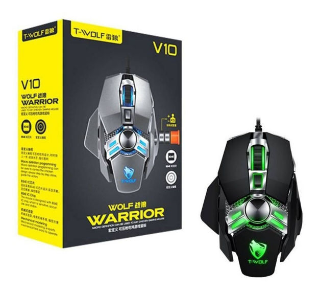 Imagen de Mouse Gamer T-wolf V10 Negro