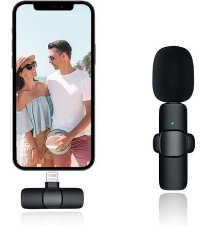 Imagen de Micrófono Solapa Lavalier Inalámbrico Lightning Stream/podca