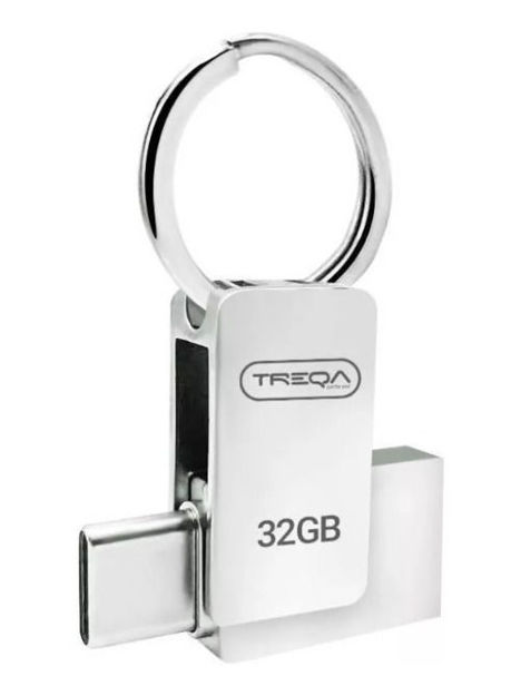 Imagen de Pendrive Treqa Usb Y Tipo C 3.0 32 Gb Para Celular Y Pc