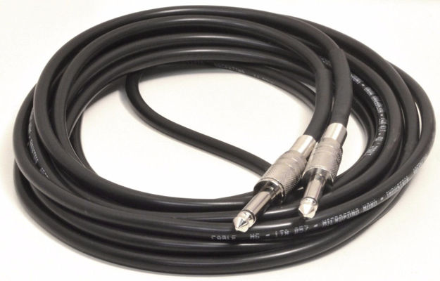 Imagen de Cable Plug 1/4 A Plug 1/4  Conectores Metalicos 6mts