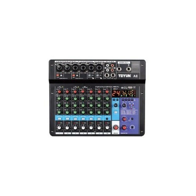 Imagen de Consola Mezclador De Audio 8 Canales  Efectos,bt,interface