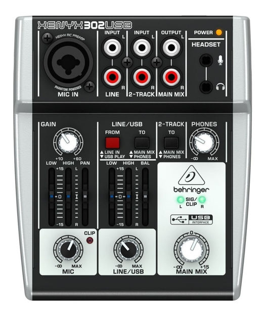 Imagen de Consola Behringer 302usb Xenyx De Mezcla 100v/240v
