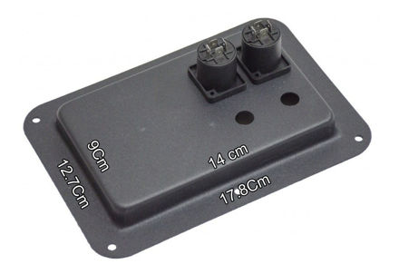 Imagen de Bornera 100% Metal Para Bafles Con Speakon Chasis