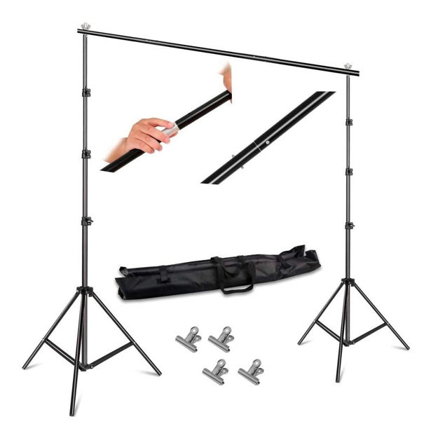 Imagen de Kit Portafondos Tripode Soporte De Fotografia 3x2.4 Mts