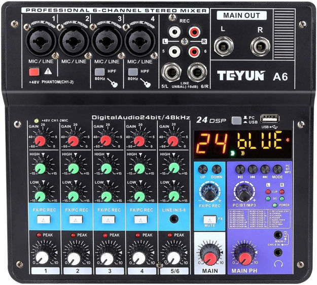 Imagen de Consola 6 Canales Inteface/usb/bt/phantom/efectos/in Celular