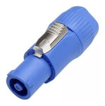 Imagen de Ficha Powercon Macho Azul Conector A