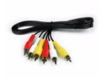 Imagen de Cable 3 Rca A 3 Rca  Audio Y Video 1.5 Metros X2
