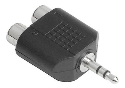 Imagen de Adaptador Doble Jack Rca A Plug Spica Stereo