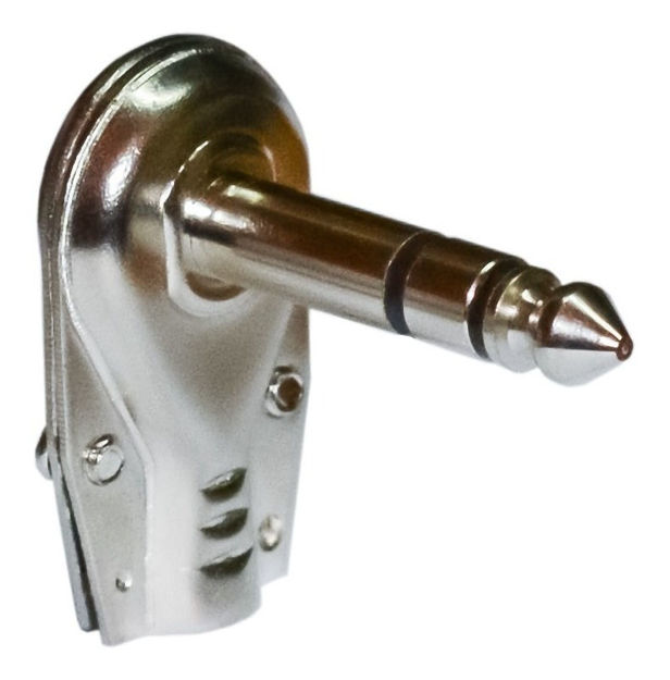 Imagen de Conector Acodado 1/4 Mono Metalico X 2 Unidades