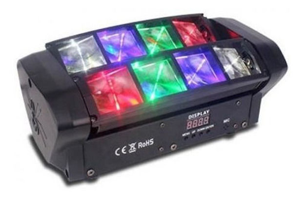 Imagen de Efecto Led Gcm Mini Spider Lm30 8 Leds De 3w