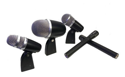 Imagen de Kit De Microfonos Para Bateria 5 Piezas Incluye Clamps