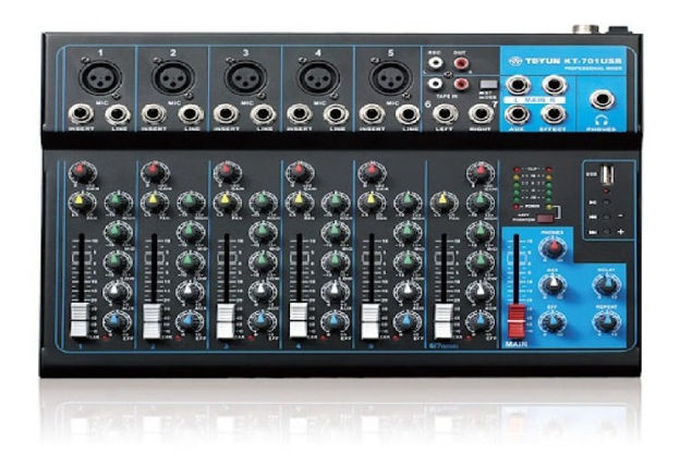 Imagen de Consola Mixer 7 Canales Profesional Usb Efectos,eq,phantom