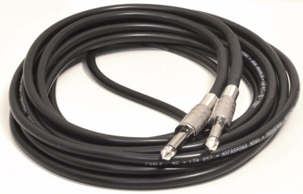 Imagen de Cable Plug 1/4 A Plug 1/4  Conectores Metalicos 3mts