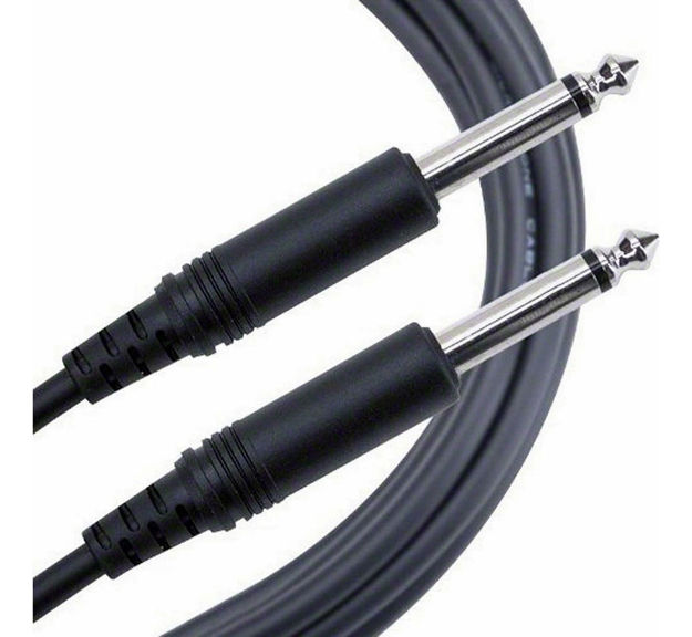 Imagen de Cable Plug 1/4 A Plug 1/4 Mono 1.5 Metros