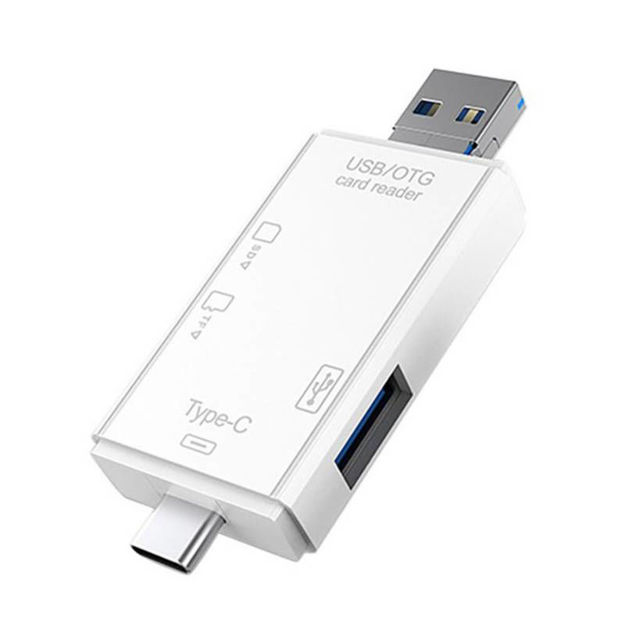 Imagen de LECTOR DE TARJETAS UNIVERSAL 6 EN 1  TIPOC/USB/MICRO USB