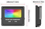 Imagen de FOCO LED REFLECTOR 45W INTERIOR/EXTERIOR ALEXA/GOOGLE BLUETOOTH IP66 RGBCW