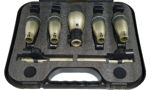 Imagen de Kit de bateria 7 piezas completo con valija y clamps KIT-SMK7