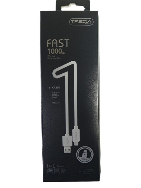 Imagen de CABLE CARGA RAPIDA USB A TYPE-C  1M TREQA