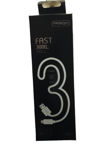 Imagen de CABLE CARGA RAPIDA USB A IOS 3M TREQA