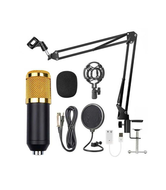 Zona Gadget. Microfono Condensador Para Estudio G-101 Kit Completo