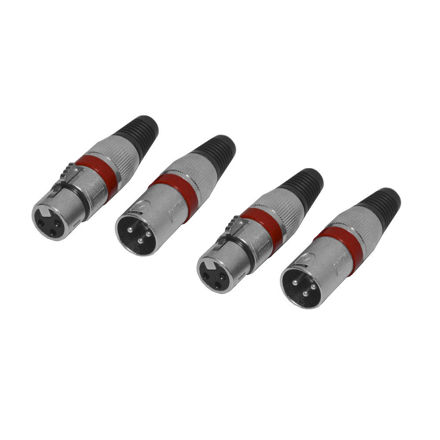 Imagen de CONECTORES CANON MACHO O HEMBRA COLORES 100% METAL