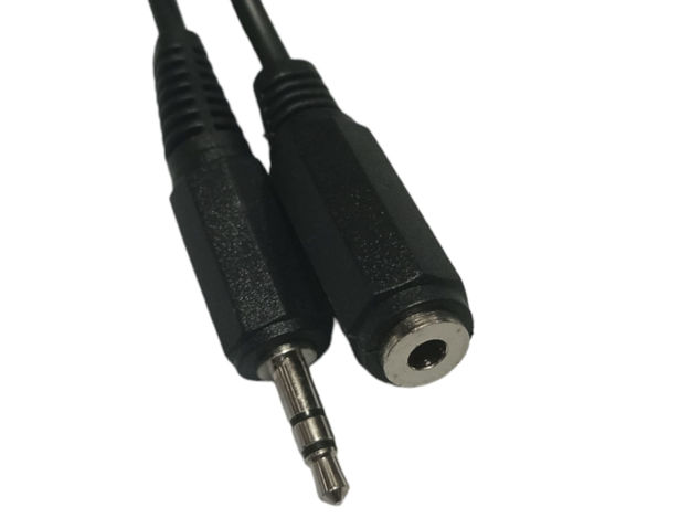 Imagen de CABLE PLUG 3.5 ST A JACK 3.5 ST 3 METROS