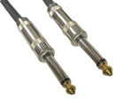 Imagen de CABLE PLUG 1/4 A PLUG 1/4 MONO ALTA CALIDAD 1 METRO GCM PRO