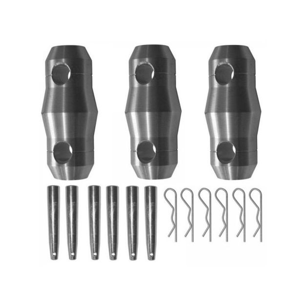 Imagen de Spigot para CERCHA aluminio TRUSS kit de 3 SPIGOT + PERNO + SEGURO