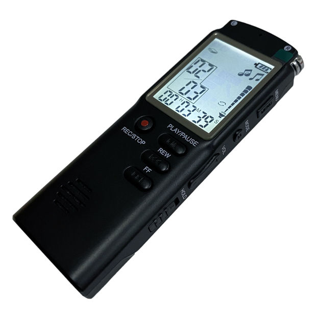 Imagen de GRABADOR DE VOZ PARA PERIODISTA 32GB CON BATERIA INTERNA