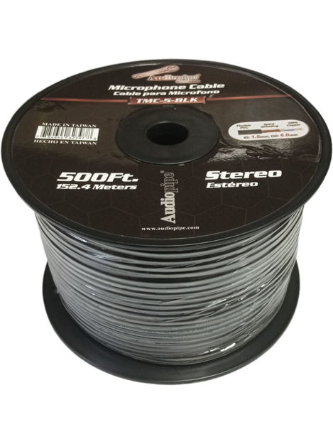Imagen de CABLE BALANCEADO MICROFONO AUDIOPIPE BOBINA 152M 100% COBRE