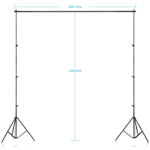 Imagen de Kit Portafondos Tripode Soporte De Fotografia 3x2.4 Mts