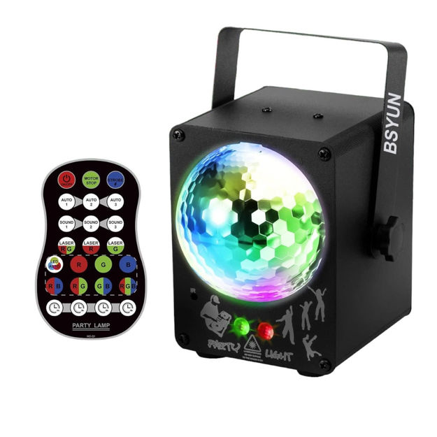Imagen de MNI LASER 2 EN 1 CON EFECTO MEDIA BOLA LED