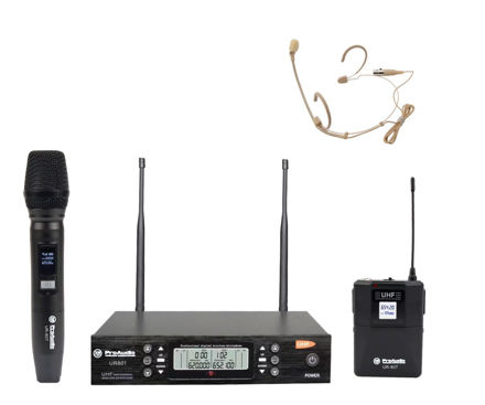 Imagen de MICROFONO INALAMBRICO FREC.VARIABLE UHF PROFES. MANO VINCHA