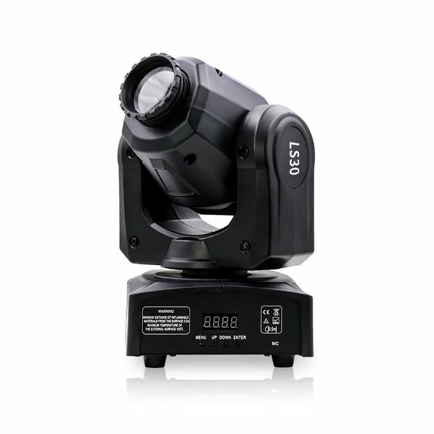 Imagen de Mini Cabeza Movil Spot Led Ls-30 8 Colores Gobos + Blanco