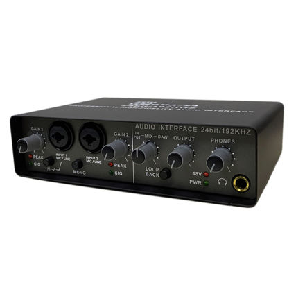 Imagen de INTERFAZ DE AUDIO 2 IN / 4 OUT 24 BITS 192KHZ GCM PRO