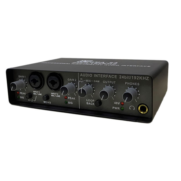 Imagen de INTERFAZ DE AUDIO 2 IN / 4 OUT 24 BITS 192KHZ GCM PRO