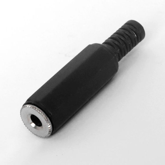 Imagen de CONECTOR JACK AEREO 3.5 STEREO PLASTICO X2