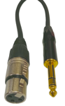 Imagen de CABLE XLR CANON A PLUG 1/4 STEREO BALANCEADO CALIDAD "A"