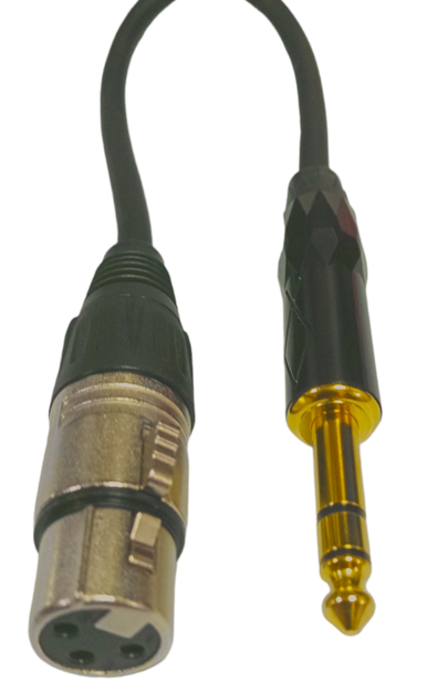 Imagen de CABLE XLR CANON A PLUG 1/4 STEREO BALANCEADO CALIDAD "A"