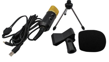 Imagen de Microfono Para Podcast Pc Con Usb G-1041e