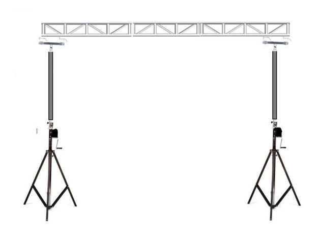 Imagen de Tripode Con Malacate Para Luces X2+cercha  De 3 Metros+truss