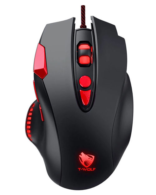 Imagen de Mouse Gamer T-wolf G550 Black Negro