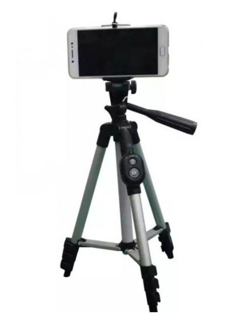 Imagen de Trípode Soporte Dk-3888 - Plateado Para Cámara Y Celular