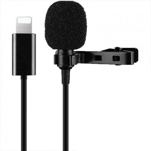 Imagen de Microfono Solapero Lavalier Para Celular Conector Lightning