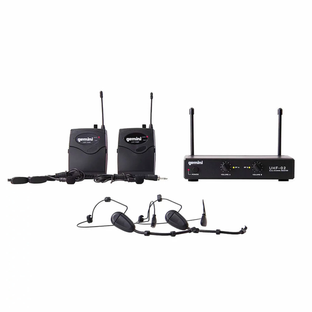 Imagen de MICROFONO INALAMBRICO GEMINI X2 MANO UHF02HLS12