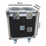 Imagen de Rack Flight Case Cajon para Cables y Jirafas Mediano con Ruedas GCM Pro