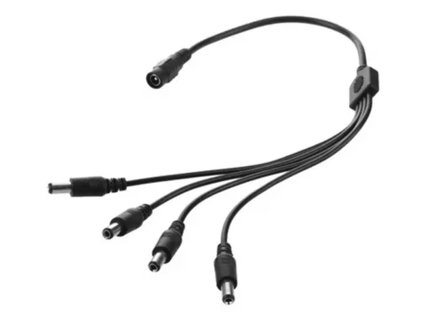 Imagen de CABLE SPLITTER 1 HEMBRA A 4 MACHOS CORRIENTE CAMARAS CCTV